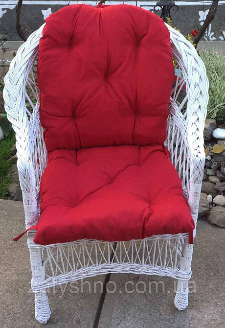 Кресло плетеное белое  из лозы Киев - изображение 5