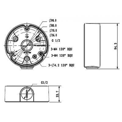 Крепление для видеокамеры Dahua DH-PFA135 Винница - изображение 5