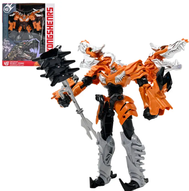 Трансформер робот-динозавр 18-4-21 см Помаранчевий (D 588-3) Чернігів - фото 1