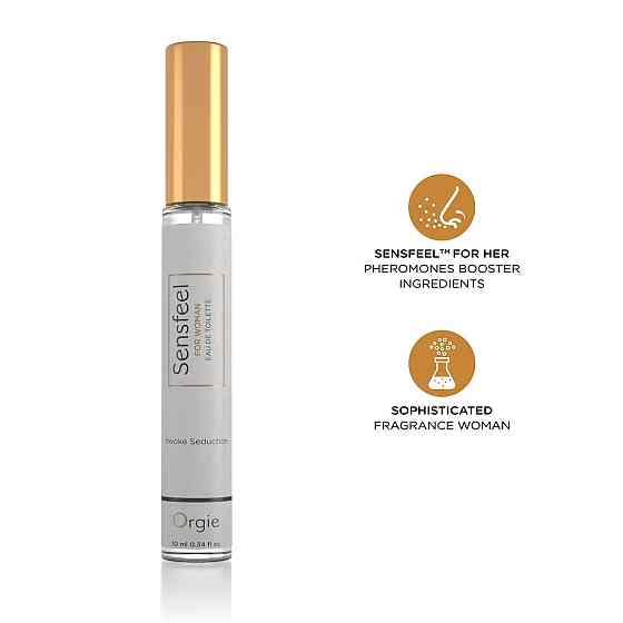 Жіночі парфуми з феромонами Orgie – Sensfeel for Woman Travel Size (10 мл), квітково-фруктовий аромат Sex Aura Київ