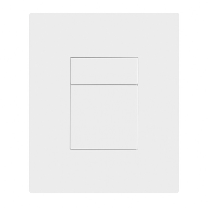 Панель змиву пластикова Koer KT-0607-03 157x198x3mm, кнопка квадратна (колір білий) (KR5714) Київ - фото 4