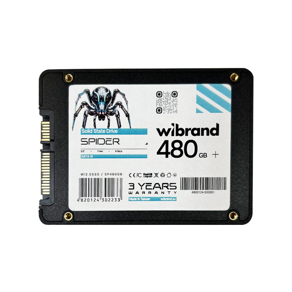 SSD диск накопичувач Wibrand Spider 480GB 2.5" 7mm SATAIII Bulk WI2.5SSD диск накопичувач / SP480GB Одеса - фото 2