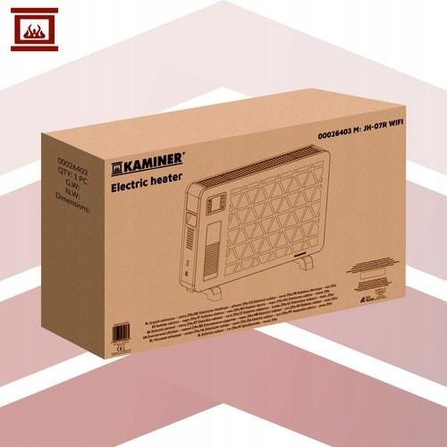Электрический конвекторный обогреватель с пультом WiFi Kaminer (26403) 2300 Вт Нововолынск - изображение 9