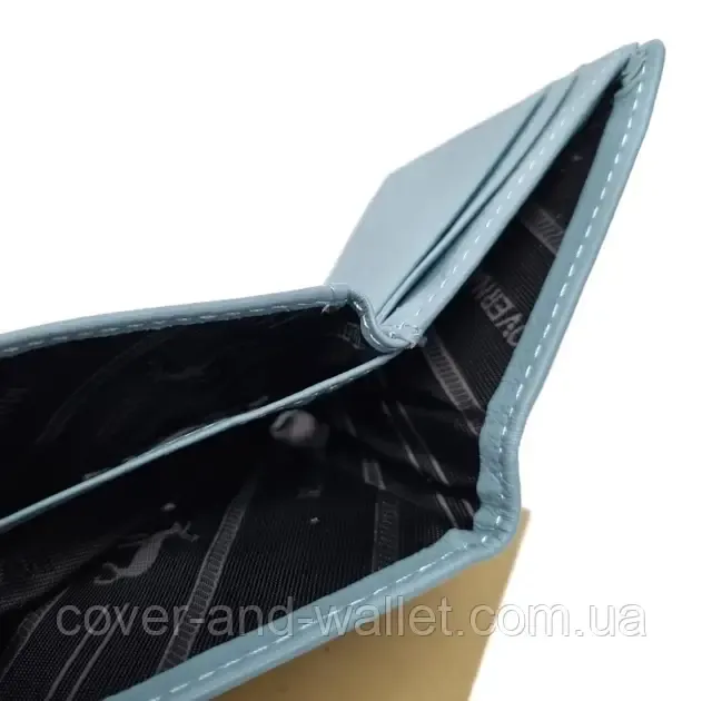 Блакитний жіночий шкіряний гаманець маленького розміру на магнітній застібці Marco Coverna Київ - фото 9