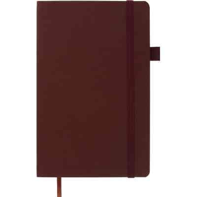 Книга записная Buromax Primo 125x195 мм 96 листов в клетку обложка из искусственной кожи Коричневая (BM.291161-25) Винница