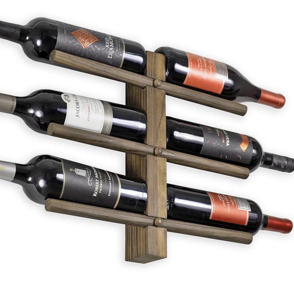 Настенная винная полка 