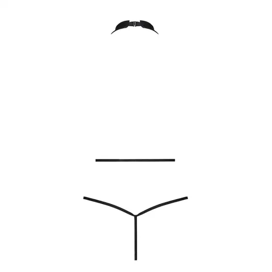 Боді-халтер з екошкіри Passion JANNIES BODY L/XL black Львов