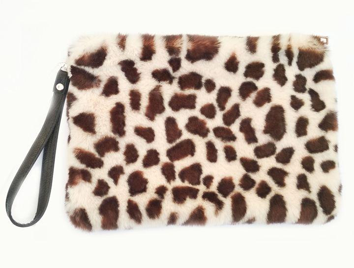 Клатч жіночий хутряний гепард Київ - фото 1