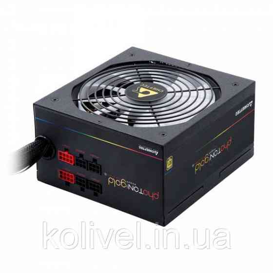 БЖ 650W Chieftec PHOTON GOLD GDP-650C-RGB, 140 mm RGB Fan, >90%, Modular, Retail Box (GDP-650C-RGB) Киев