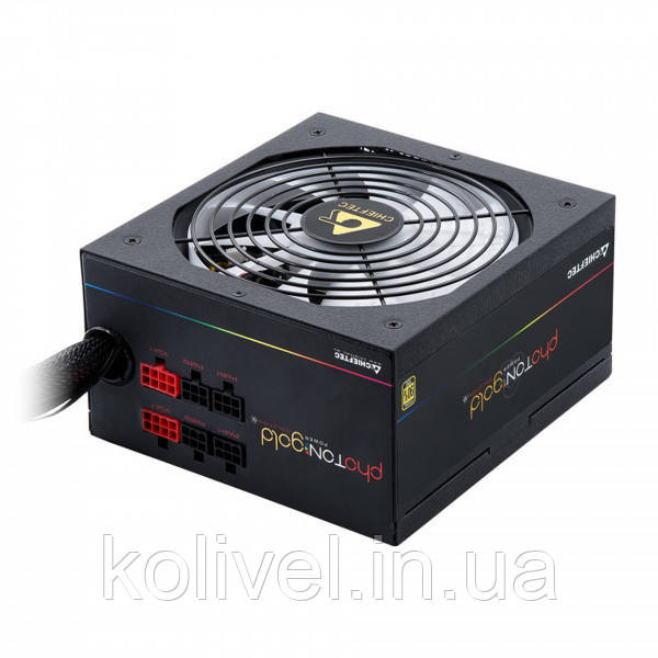 БЖ 650W Chieftec PHOTON GOLD GDP-650C-RGB, 140 mm RGB Fan, >90%, Modular, Retail Box (GDP-650C-RGB) Киев - изображение 6