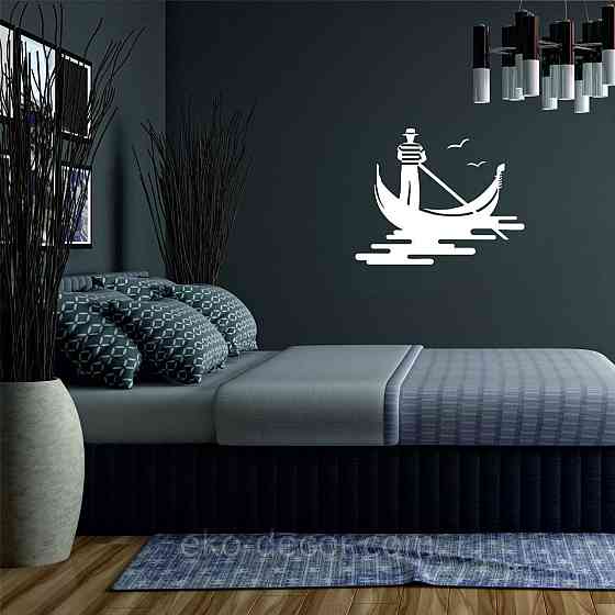 Декоративное настенное Панно «Венецианский гондольер» Декор на стену 110*88 см, Белый Киев