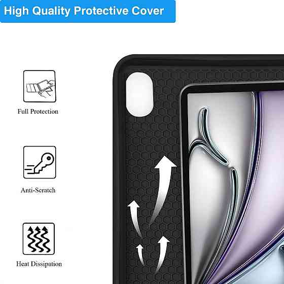 Чехол-клавиатура для iPad Air A2902/A2903/A2904 11 дюймов черный съемная Bluetooth клавиатура защитный кейс Киев