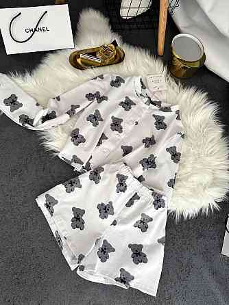 Женская стильная домашняя принтованная пижама качественный кулир Белый 2, 42/44 Одесса