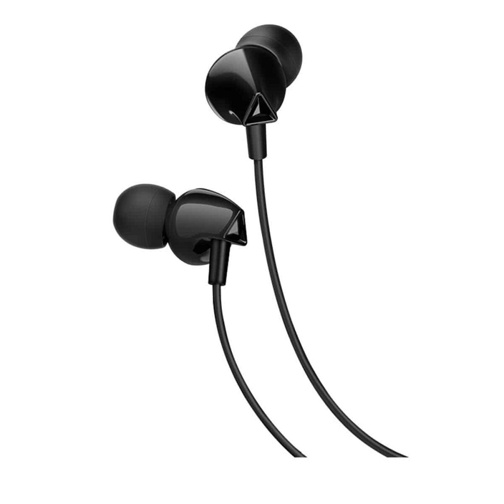 Навушники HOCO M60 Perfect sound universal earphones with mic Black Київ - фото 1