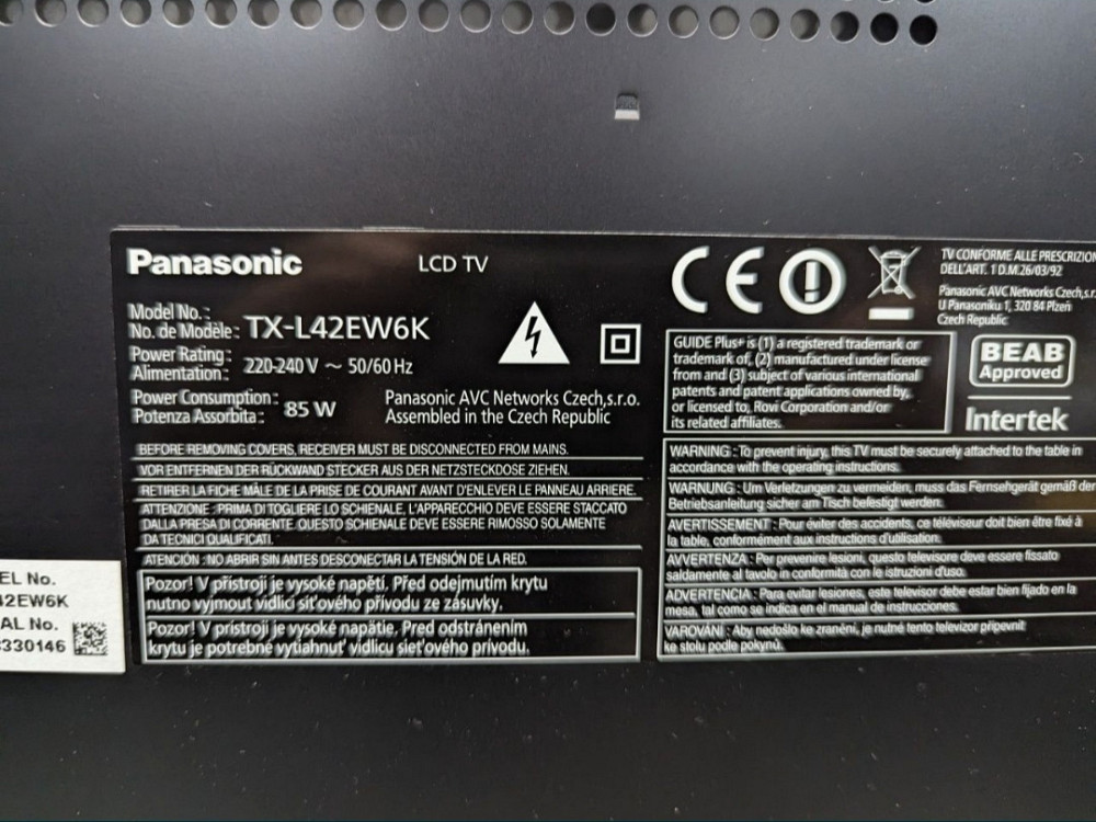 Телевизор: Panasonic tx -I42 ew6k Full HD LED TV 42 дюйма Харьков - изображение 5