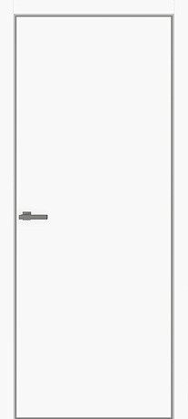Межкомнатные двери Омис Глухое гладкое sm 40 белый мат 800х2000 мм Киев - изображение 1