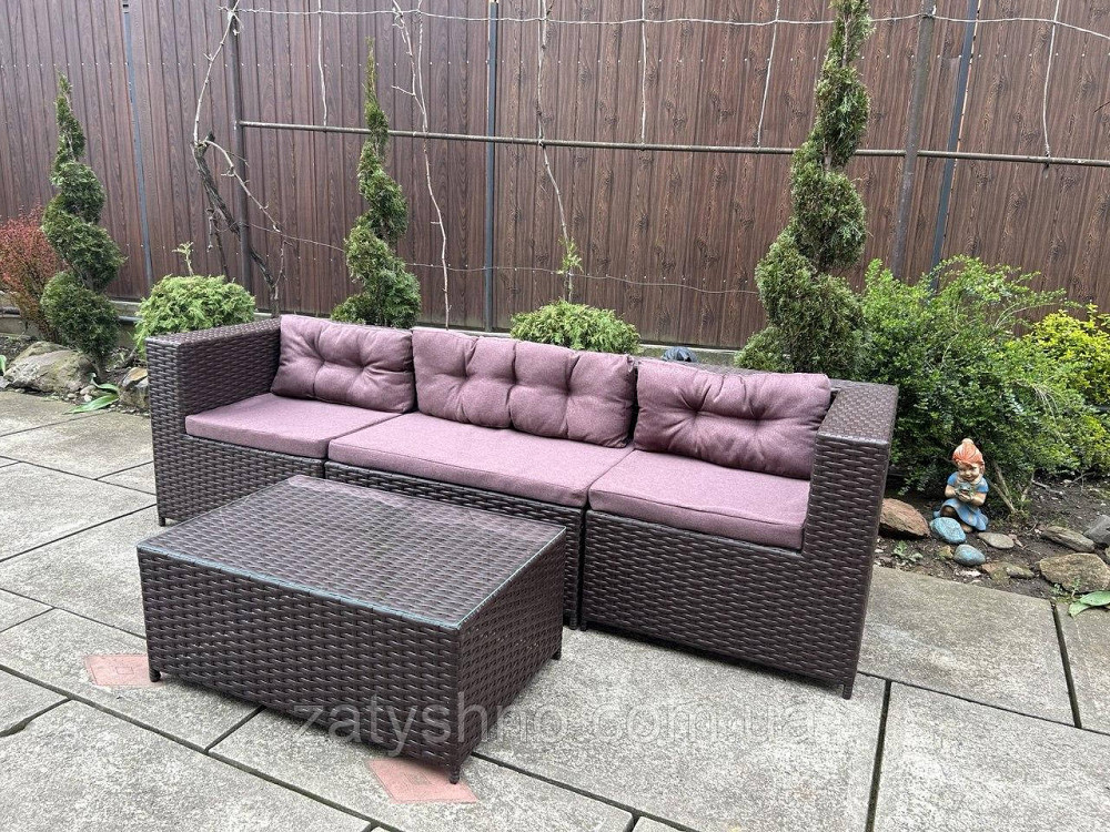 Дивани із ротанга трансформер зі столом Київ - фото 5