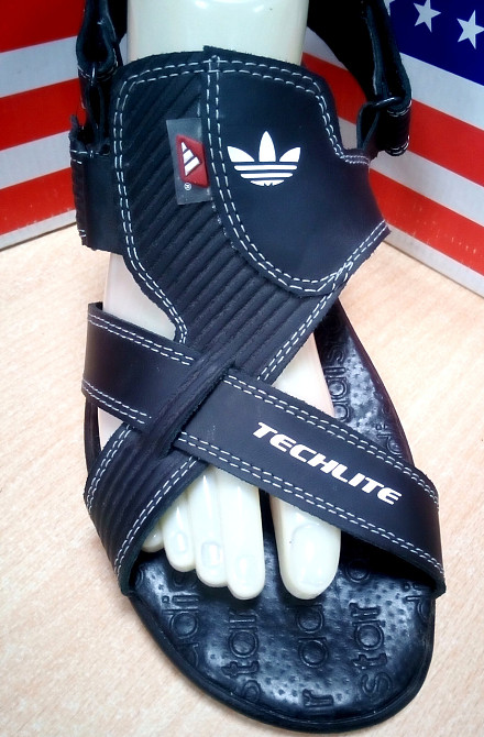 Мужские кожаные сандалии Adidas Киев - изображение 4