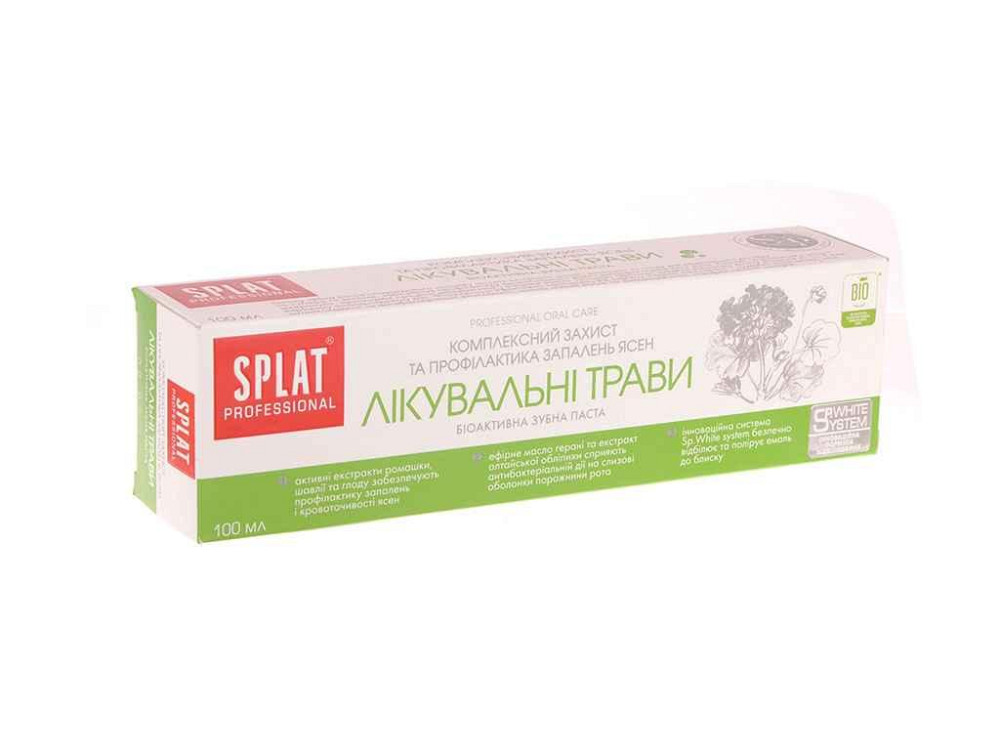 Паста зубна Professional Medical Herbs NEW 100мл ТМ SPLAT Киев - изображение 1