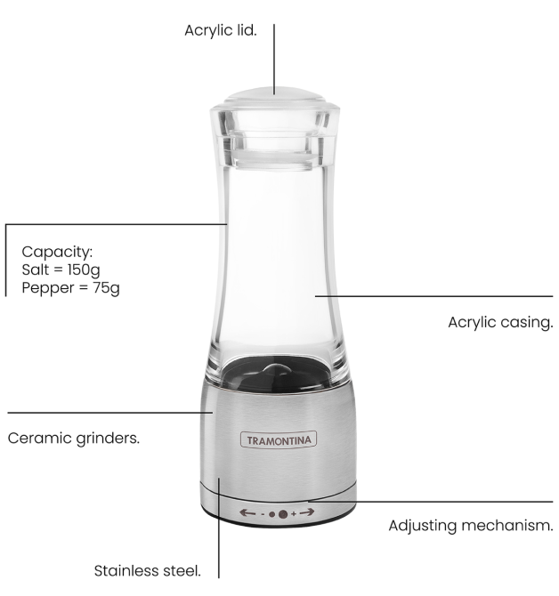 Мельница для специй Tramontina Realce (6820450) Киев - изображение 2