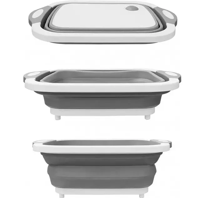 Разделочная доска 2 в 1 Chopper Доска-миска , доска контейнер, силиконовая доска Коломия - фото 6