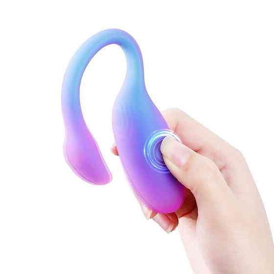 Смарт-віброяйце Magic Motion Flamingo Max Blue 2 в 1: віброяйце та тренажер Кегеля, 10 режимів Sex Aura Київ