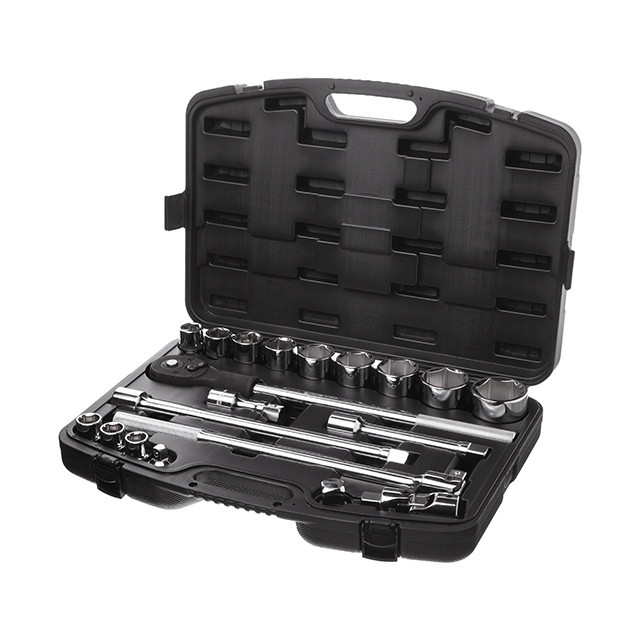 Набір інструментів INTERTOOL 3/4 дюйма, 20 предметів, гол.19-50мм - хром-ванадієвий набір Львів - фото 1