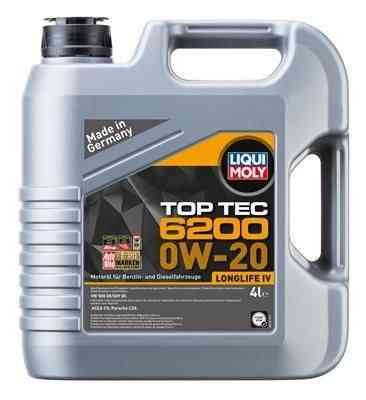 LIQUI MOLY 20788 Top Tec 6200 SAE 0W-20 — Повністю синтетична моторна олива | Для сучасних бензинових і дизельних двигунів Volkswa Ковель