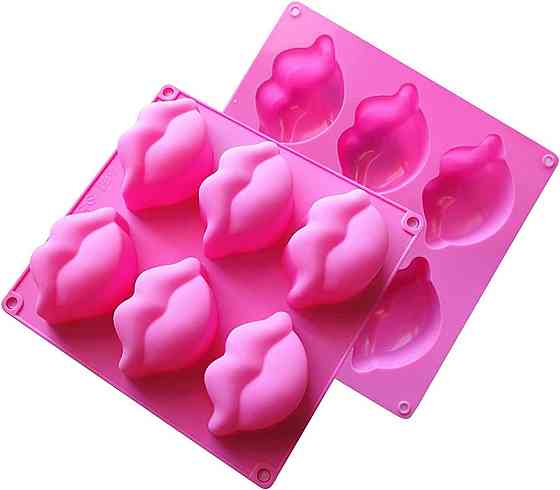 Молд кондитерский Губы 205 на 195 мм розовый Киев