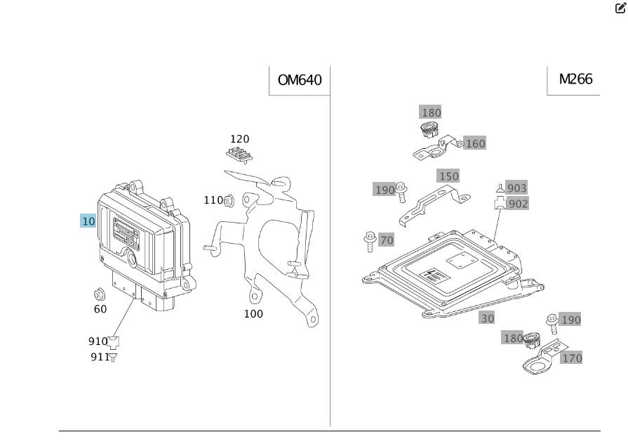 Mercedes-Benz  A6401501879 Блок керування двигуном OM640 R4 2.0 cdi A-class W169 A-class C169 Одеса - фото 2