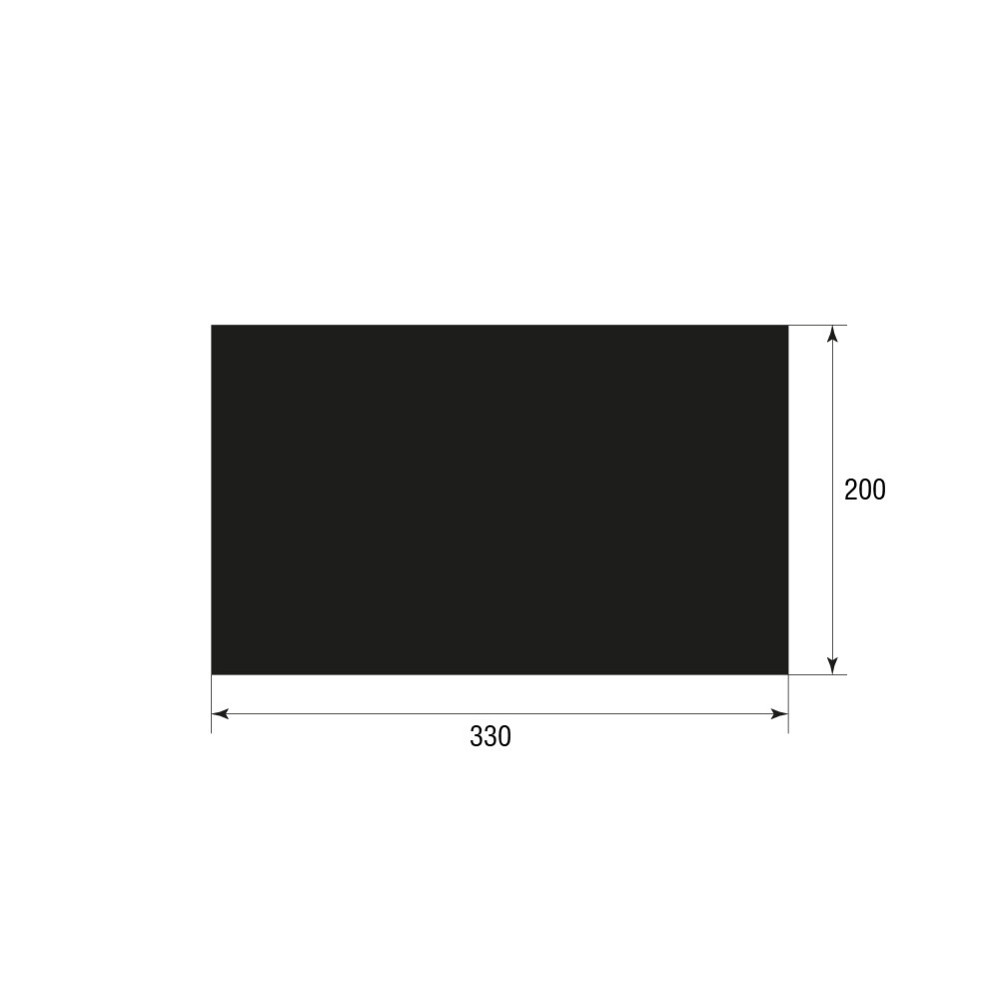 Лист акрил чорний 3мм 330х200мм Київ - фото 2