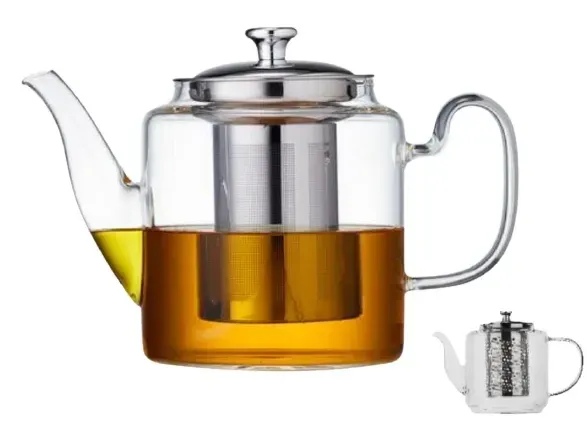 Стильний Скляний чайник-заварник 1500 мл. Термостійкі до 500° Одеса - фото 2