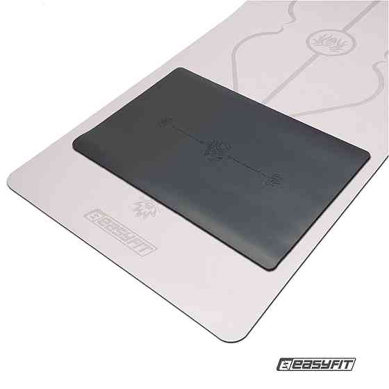 Міні-мат для йоги EasyFit Yoga Pad каучук 3,5 мм Чорний Коломия