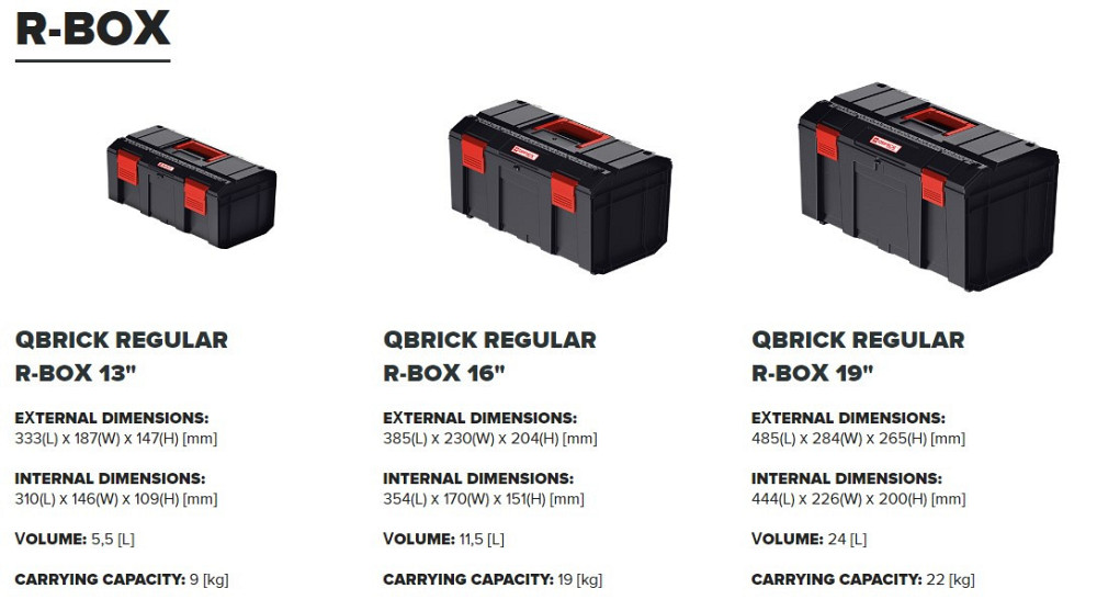 Ящик для інструментів QBRICK REGULAR R-BOX 16 Одесса - изображение 3