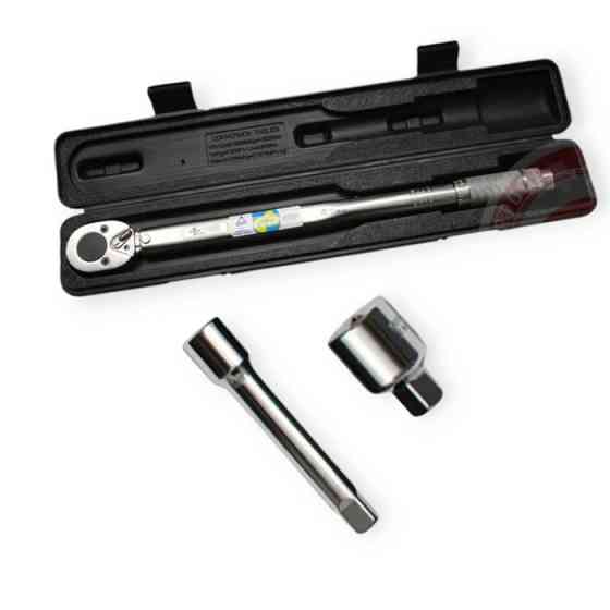 Ключ динамометричний 1/2" 28-210 Нм (2,8-21 кГм)+перехід+подовжить кейс Мукачево