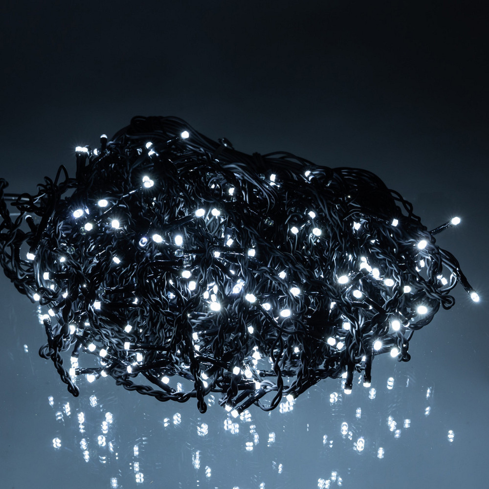 Garlando Новорічна гірлянда вулична Бахрома 36 м 600 LED чорний провід Білий 36МBW Коломыя - изображение 1