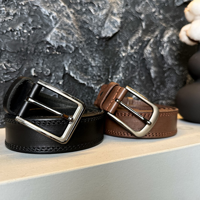 Мужской кожаный ремень Каменское - изображение 9