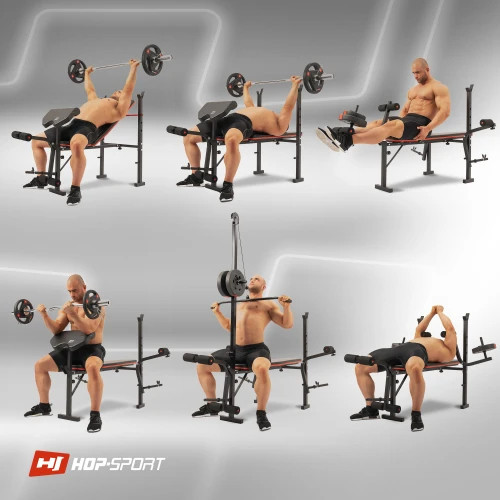 Лава універсальна для м'язів HS-1080 Тренувальна лава та стійки, Професійна лава для жиму штанги Київ - фото 10