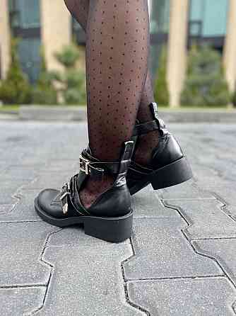 Черевики жіночі ARLEN чорні натуральна шкіра весна-осінь висота 10см розмір 39р (4039) Коломия