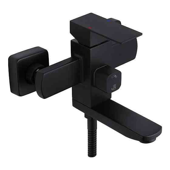 Смеситель для ванны с душевым гарнитуром WEZER PRO3-02-BLACK черный Киев