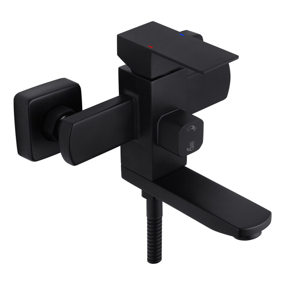 Смеситель для ванны с душевым гарнитуром WEZER PRO3-02-BLACK черный Киев - изображение 2