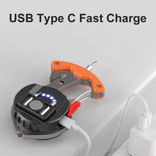 Фонарь для кемпинга W5143-COB, Белый, Жёлтый, Красный, multitool, Li-Ion, магнит, карабин Днепр - изображение 5