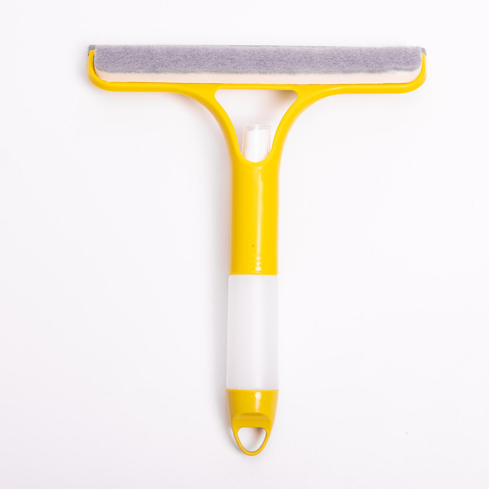 Швабра-щітка з пульверизатором і скребком для миття вікон, дзеркал та гладких поверхонь Жовта HP-35015-26Y Коломыя - изображение 3