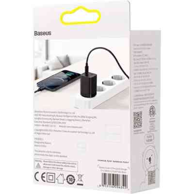 Зарядний пристрій Baseus Super Si Pro Quick Charger C+U 30W black (CCSUPP-E01) Вінниця