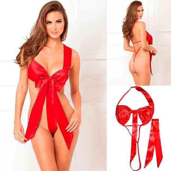 Еротичний ігровий костюм "Подарунок" - S/M/L - Білий – Рольові костюми Вінниця