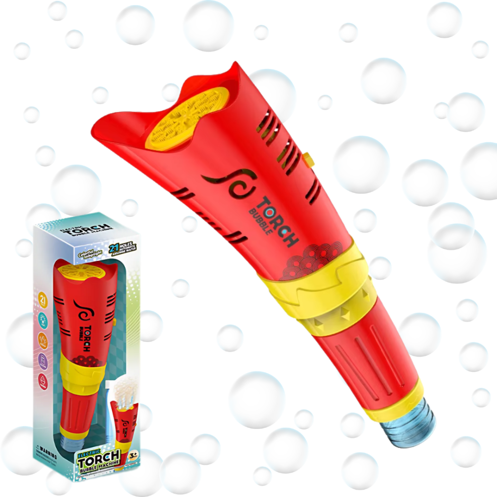 Генератор мильних бульбашок, пістолет для мильних бульбашок для дітей на батарейках з підсвічуванням червоний Кам'янець-Подільський - фото 5