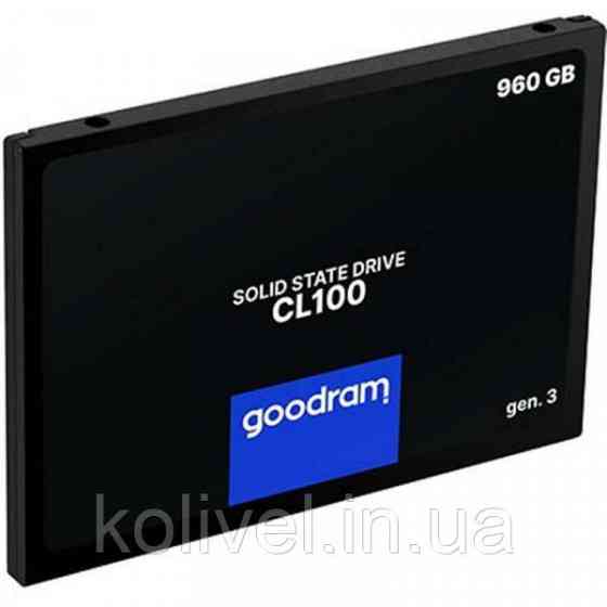 SSD 960Gb GoodRAM CL100 SATA III 2.5" TLC (SSDPR-CL100-960-G3) Київ