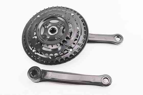 Шатуни "квадрат" 170мм, 42.34.24T MTB, чорні BL 02 (можливі потертості) Київ