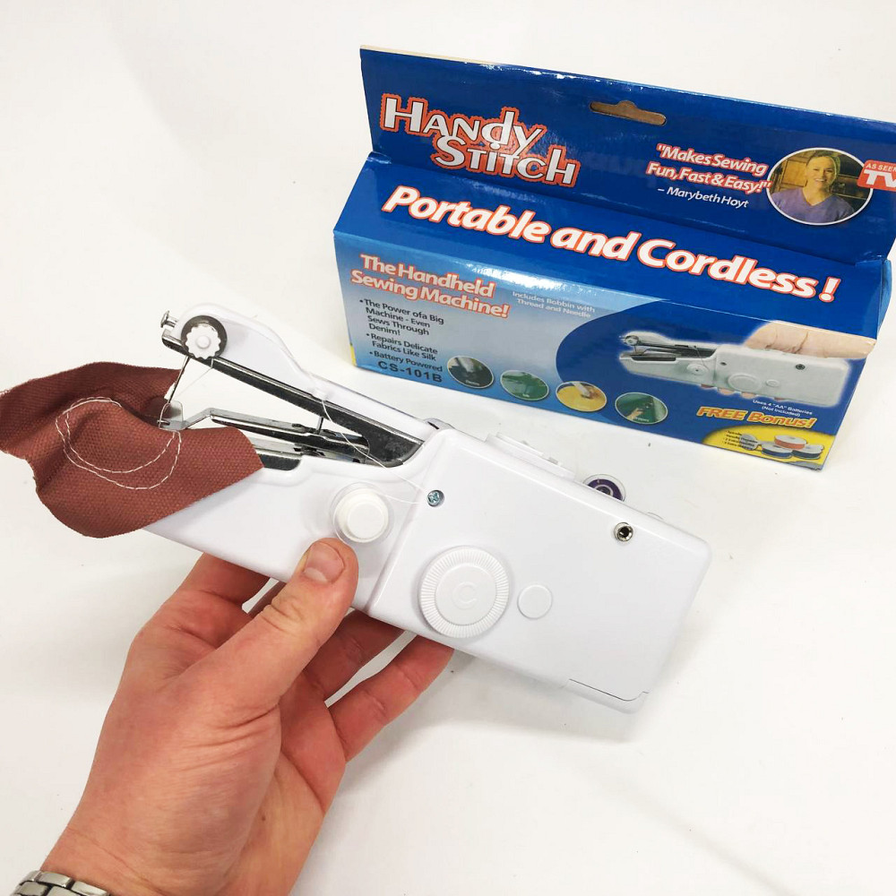 Портативна маленька міні-ручна швейна машина HANDY SWITCH CS-101B, Зручна ручна швейна машинка XM-11 Львів - фото 6