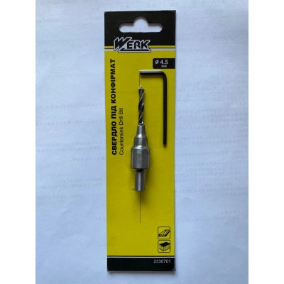 Сверло Werk по дереву под конфирмат – 4.5мм (101835) Винница - изображение 1